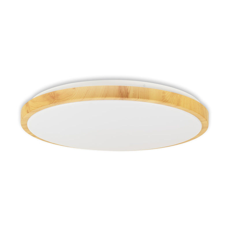 Plafoniera Woody Erste LED 45W 3CCT 3000-6000K iluminat living dormitor scandinav
