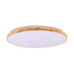 Plafoniera Woody LED 68W 3CCT Erste - vedere frontala design modern alb cu aspect lemn 60cm
