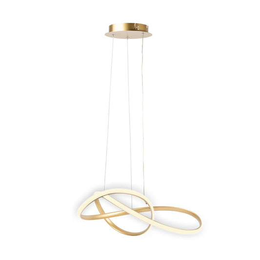 Pendul Libra LED 40W Erste auriu - vedere frontala design circular elegant 60cm CCT premium

