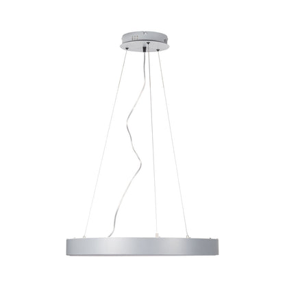 Pendul Lind LED 65W Erste gri - vedere frontala design circular minimalist industrial 60cm
