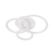 Plafoniera Circle LED 90W 3CCT Erste - vedere frontala design geometric cercuri alb
