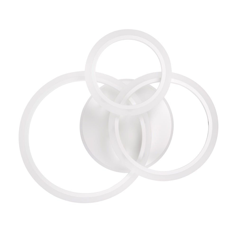 Corp iluminat plafoniera Circle LED 90W Erste 590x480x110mm alb metal acrylic

