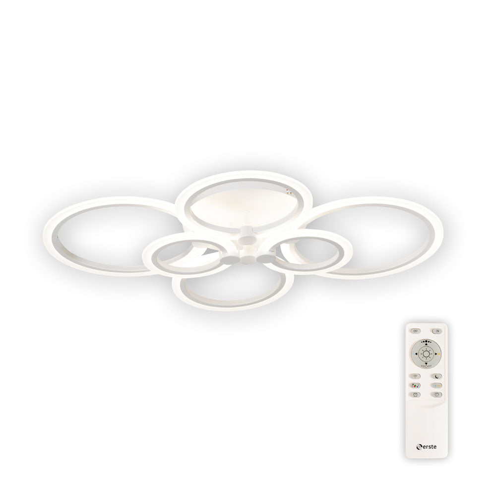 Plafoniera Europe Erste 140W 3CCT - lumina calda neutra rece telecomanda inclusa
