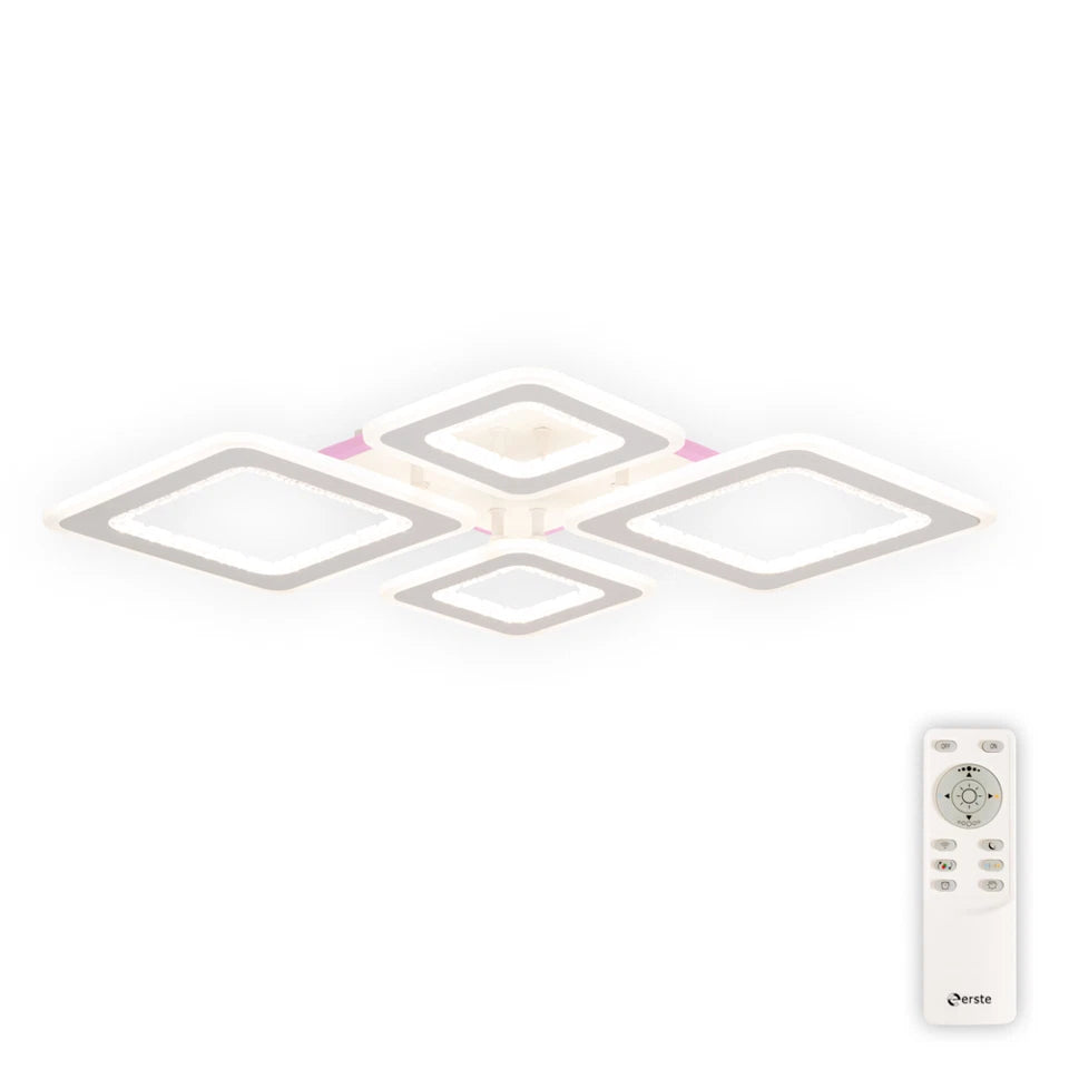 Plafoniera Amelia LED Erste 120W telecomanda lumina colorata RGB 3000K 6000K - unghi lateral
