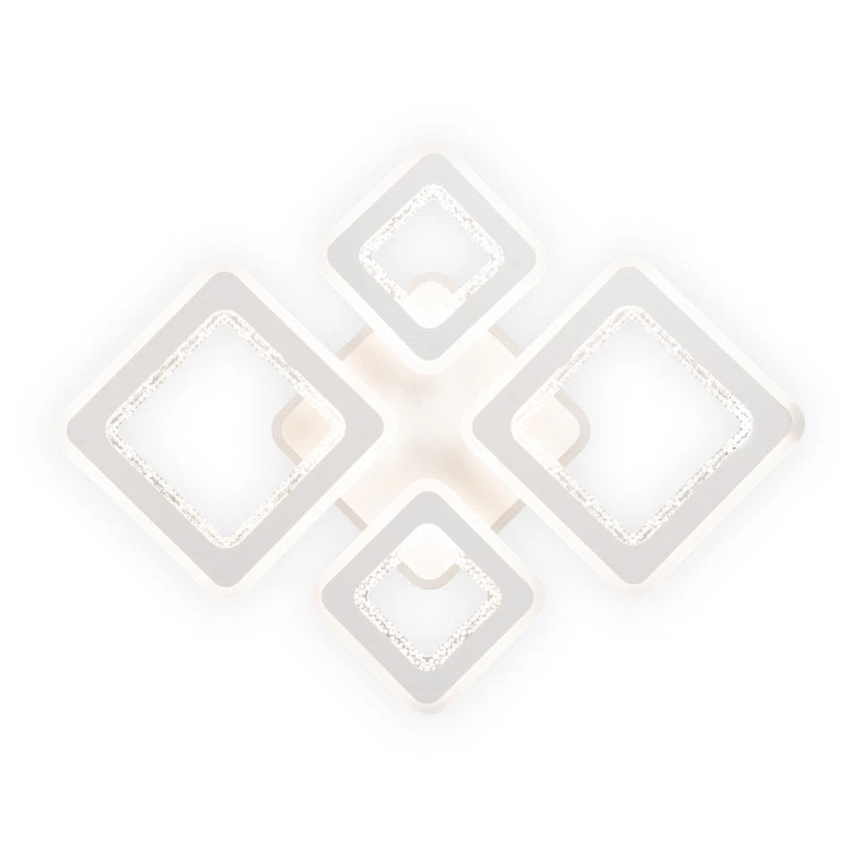 Plafoniera Amelia LED 120W Erste design modern 50x50cm alb metal acrilic iluminat interior
