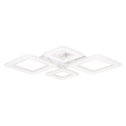 Plafoniera Amelia LED 120W Erste alb metal acrilic CCT RGB telecomanda iluminat interior - vedere frontala
