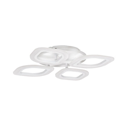 Corp iluminat plafoniera Agata LED 40W Erste 380x380x75mm alb metal acrylic
