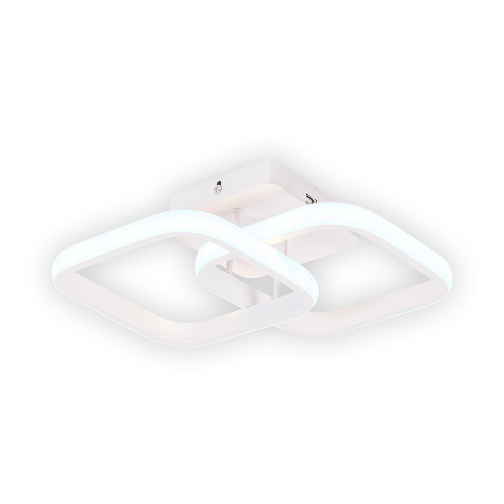 Aplica perete Aria LED 28W 3CCT Erste - vedere frontala design curbat modern alb
