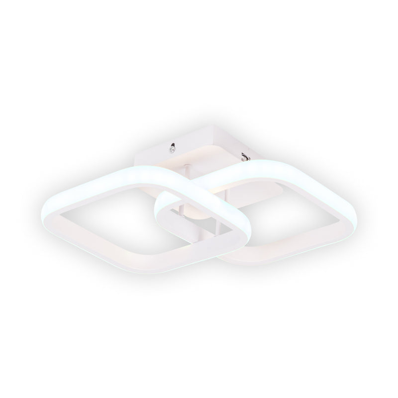 Aplica perete Aria LED 28W 3CCT Erste - vedere frontala design curbat modern alb
