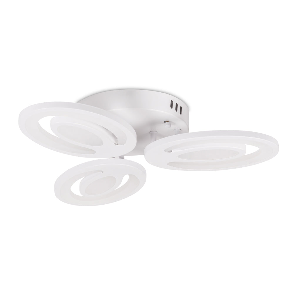 Plafoniera Petal LED 48W 3CCT cu telecomanda, alb, Erste