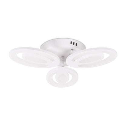 Plafoniera Petal LED 48W 3CCT cu telecomanda, alb, Erste