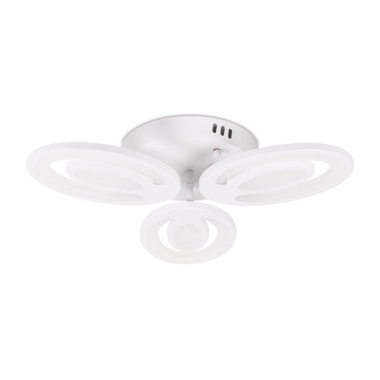 Plafoniera Petal LED 48W 3CCT cu telecomanda, alb, Erste