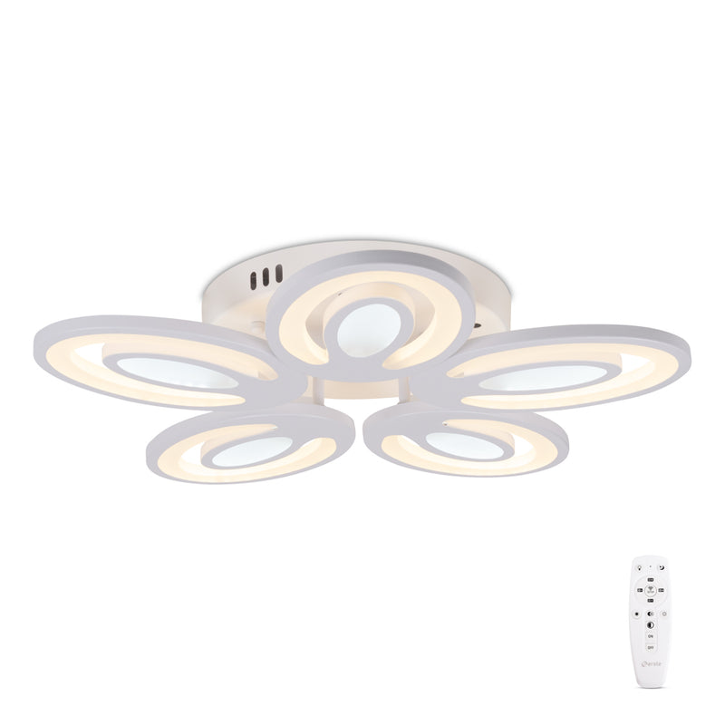 Plafoniera Petal Erste 80W 3CCT - lumina calda neutra rece telecomanda inclusa