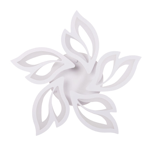 Plafoniera Leaf LED 68W 3CCT Erste - vedere frontala design organic frunze alb