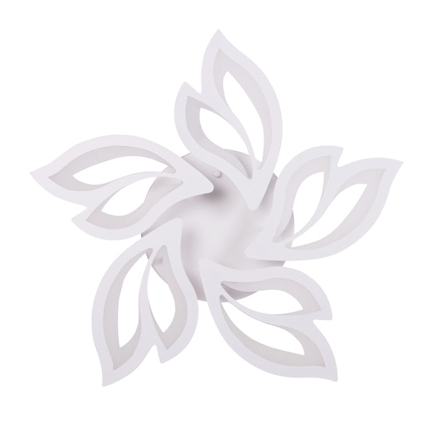 Plafoniera Leaf LED 68W 3CCT Erste - vedere frontala design organic frunze alb