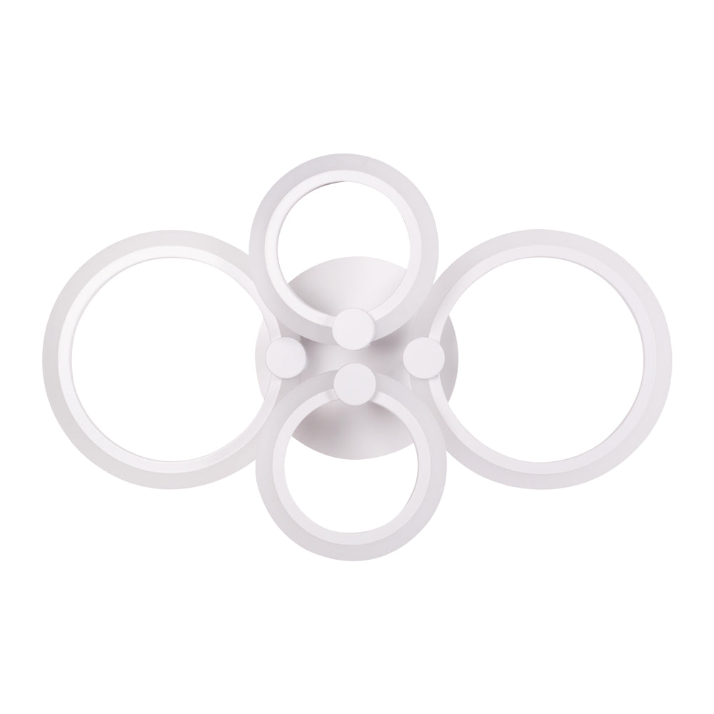 Corp iluminat plafoniera Pearl LED 52W Erste 600x380x110mm alb metal acrylic