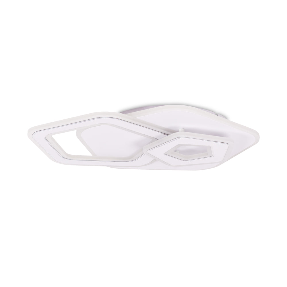 Corp iluminat plafoniera Ava LED 88W Erste 510x450x55mm alb metal acrylic
