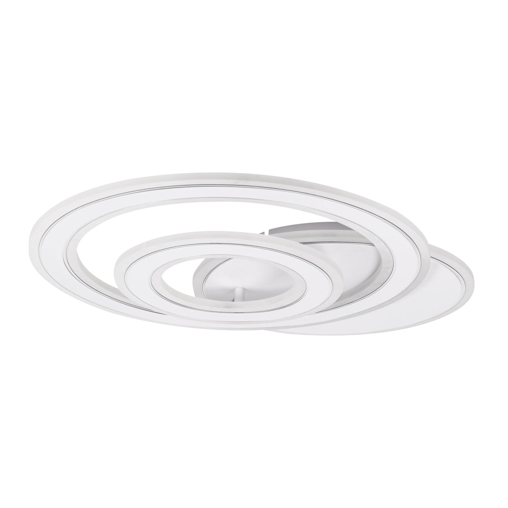 Plafoniera Alla LED 98W 3CCT Erste - vedere frontala design modern curbat alb
