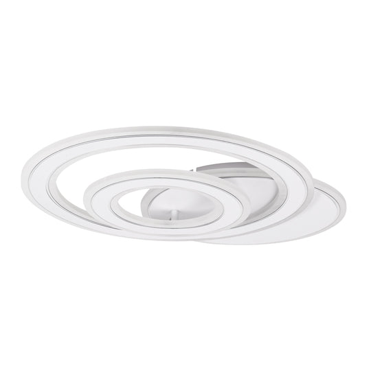 Plafoniera Alla LED 98W 3CCT Erste - vedere frontala design modern curbat alb
