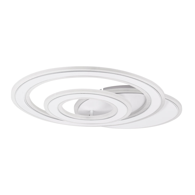Plafoniera Alla LED 98W 3CCT Erste - vedere frontala design modern curbat alb
