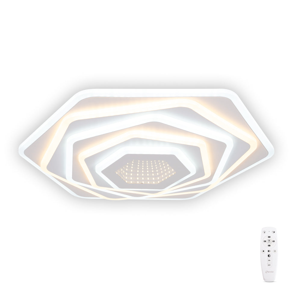 Corp iluminat plafoniera Infinity LED 112W Erste 500x500x70mm alb metal acrylic