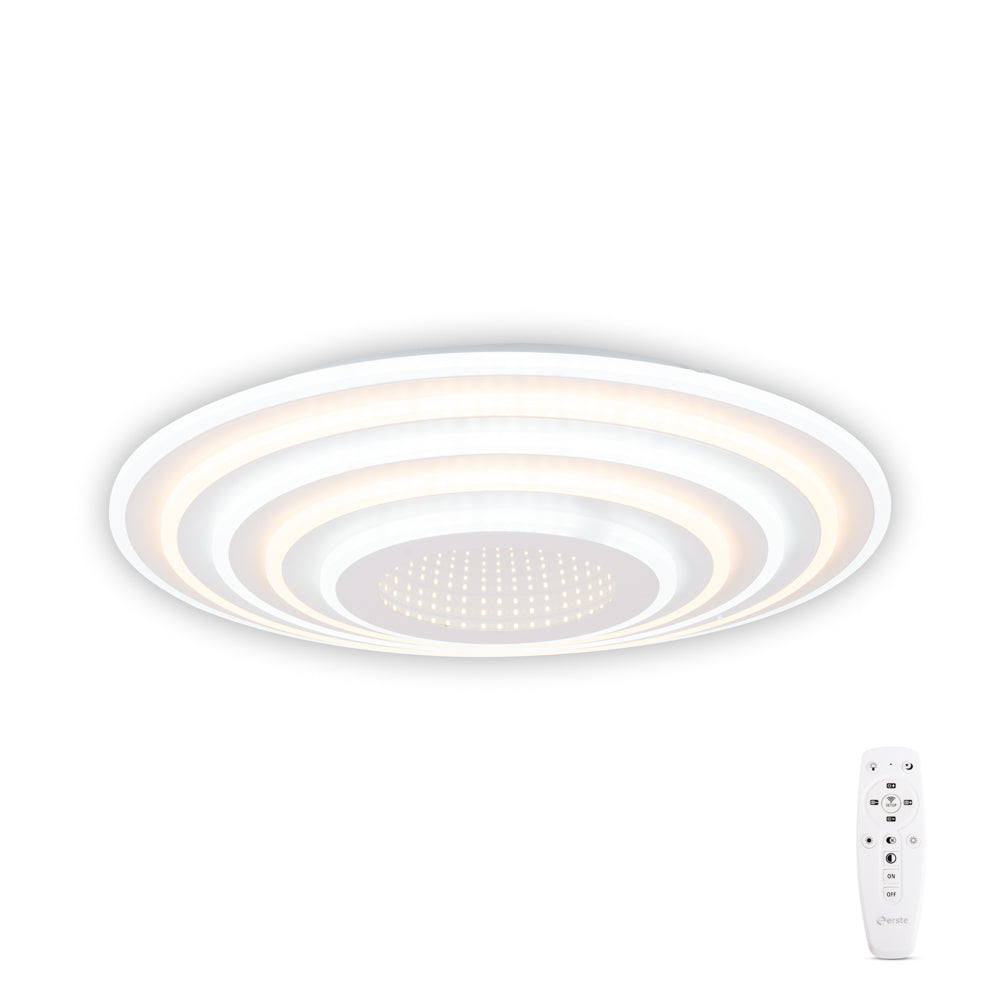 Plafoniera Abys LED 120W 3CCT Erste - vedere frontala design modern alb