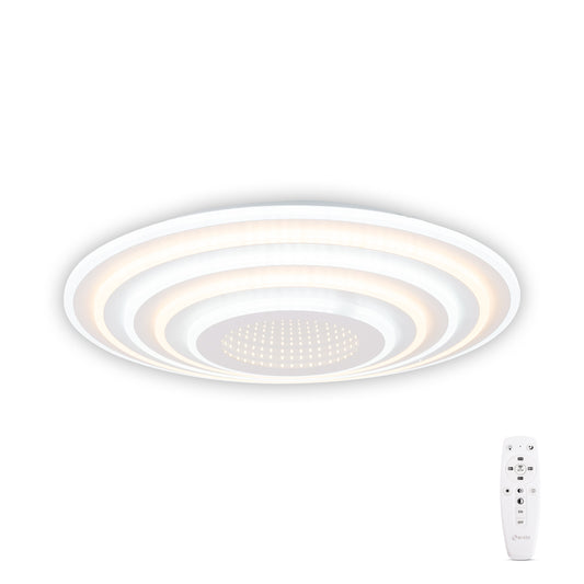Plafoniera Abys LED 120W 3CCT Erste - vedere frontala design modern alb