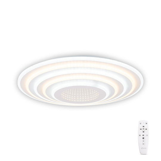Plafoniera Abys LED 120W 3CCT Erste - vedere frontala design modern alb