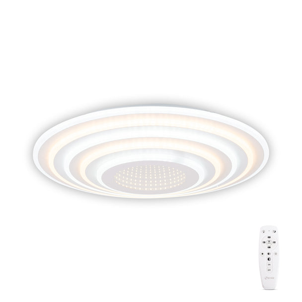 Plafoniera Abys LED 120W 3CCT Erste - vedere frontala design modern alb