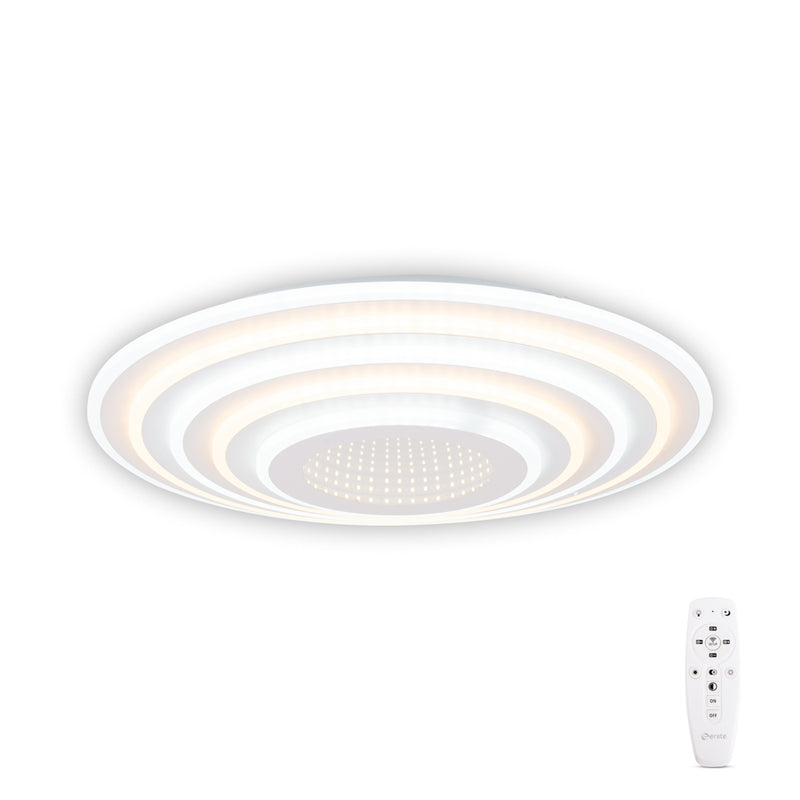 Plafoniera Abys LED 120W 3CCT Erste - vedere frontala design modern alb