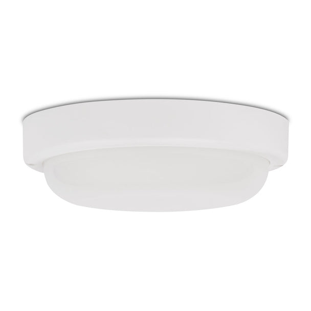 Corp iluminat LED rotund 12W 4000K Novelite - vedere frontala design circular compact alb IP65
