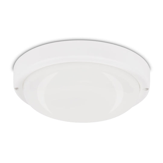 Corp iluminat LED rotund 18W 4000K Novelite - vedere frontala design circular compact alb IP65
