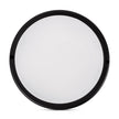 Corp iluminat LED rotund 12W 6400K Novelite - vedere frontala design circular compact negru IP65
