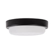 Plafoniera LED rotunda Novelite 12W 6400K lumina rece negru mat IP65 fatada balcon garaj exterior
