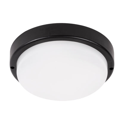 Corp iluminat LED rotund 12W Novelite negru 155x52mm - iluminat industrial modern rezistent IP65
