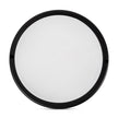 Corp iluminat LED rotund 18W 6400K Novelite - vedere frontala design circular compact negru IP65
