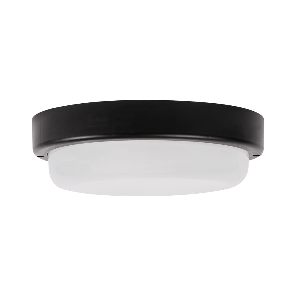 Corp iluminat LED rotund 18W Novelite negru 175x52mm - iluminat industrial modern rezistent IP65
