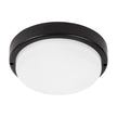 Plafoniera LED rotunda Novelite 18W 6400K lumina rece negru mat IP65 fatada terasa parcare exterior
