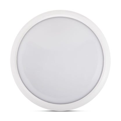 Corp iluminat BAT LED 18W 6400K Novelite KE3H-MW - vedere frontala design compact alb IP65

