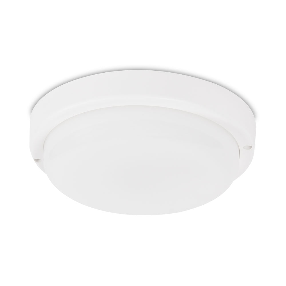 Plafoniera LED rotunda Novelite 18W 6400K senzor miscare microunde IP65 exterior hol garaj
