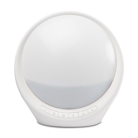 Ceas desteptator Smart Remy Pulsar - vedere frontala design compact modern RGB CCT Tuya WiFi
