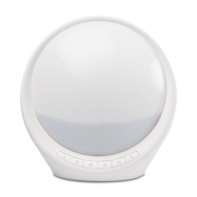 Ceas desteptator Smart Remy Pulsar - vedere frontala design compact modern RGB CCT Tuya WiFi
