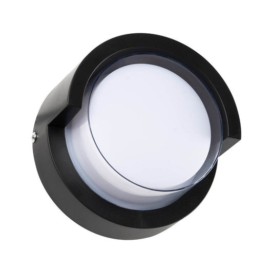 Aplica Siera LED Round 12W Erste IP65 - detaliu lumina rece 6000K pe fatada

