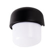Aplica exterior Bastet LED Erste - vedere laterala design geometric negru mat

