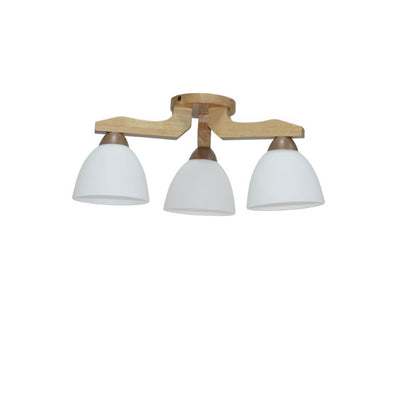 Lustra Lena 3XE27 IP20, natur+alb, Erste