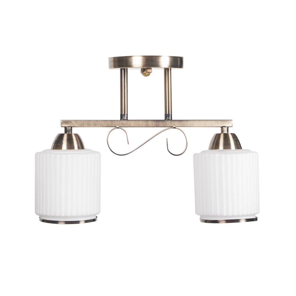 Lustra Milky Erste design modern alama cu abajururi albe din sticla