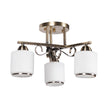 Lustra Milky Erste 3 surse lumina design modern alama abajururi albe