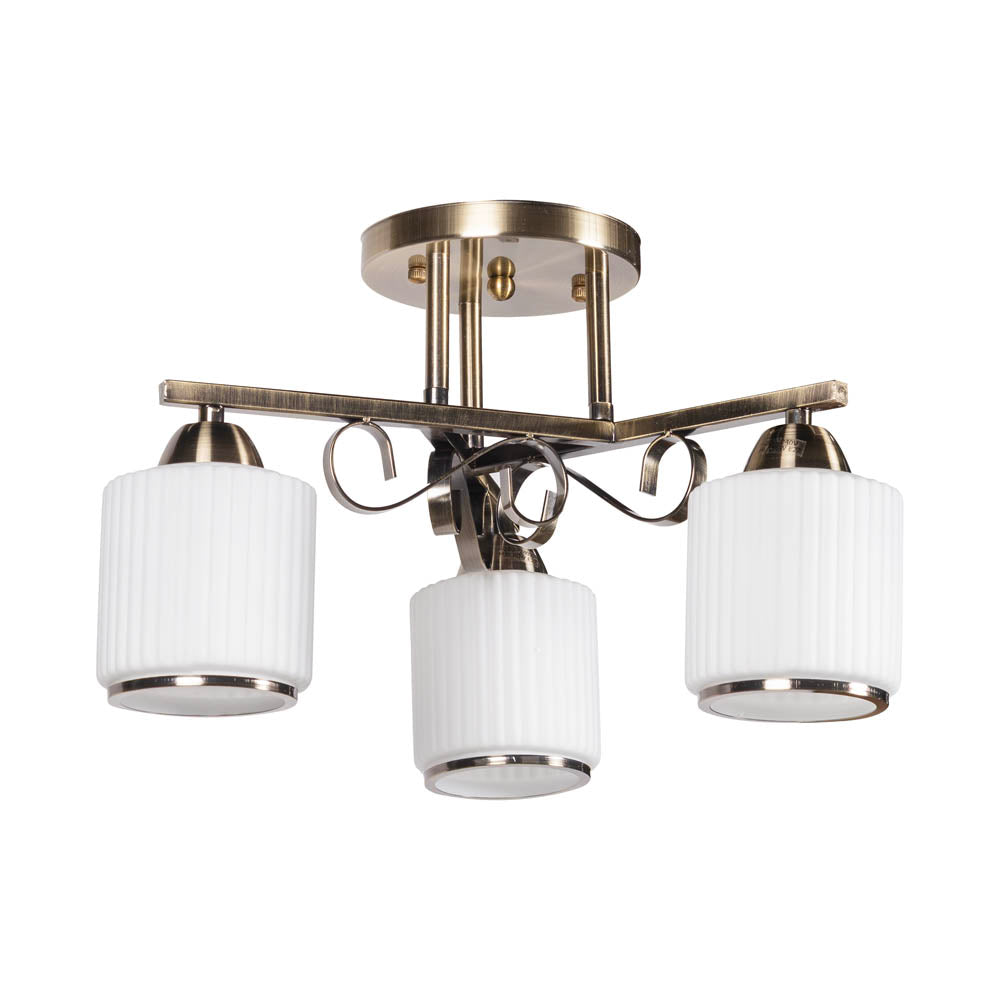 Lustra Milky Erste 3 surse lumina design modern alama abajururi albe