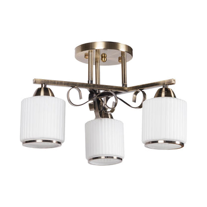 Lustra Milky Erste 3 surse lumina design modern alama abajururi albe
