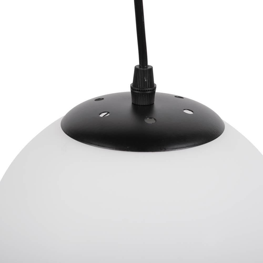 Pendul Glint Erste metal negru mat iluminat interior modern